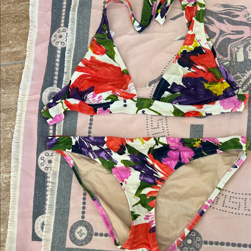 J. Crew Bikini Swim Multicolor Floral